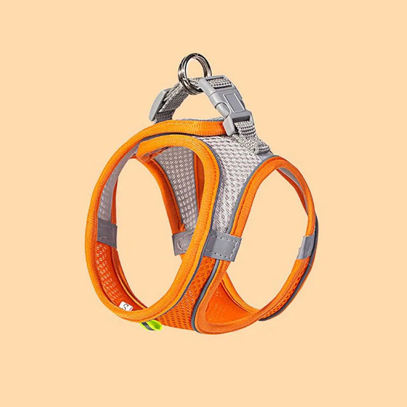 Pet Cat Dog Harness Vest Chest Rope Set Reflective Breathable Adjustable Pets Harness Kitten Collar for Small Medium Dogs Cats
