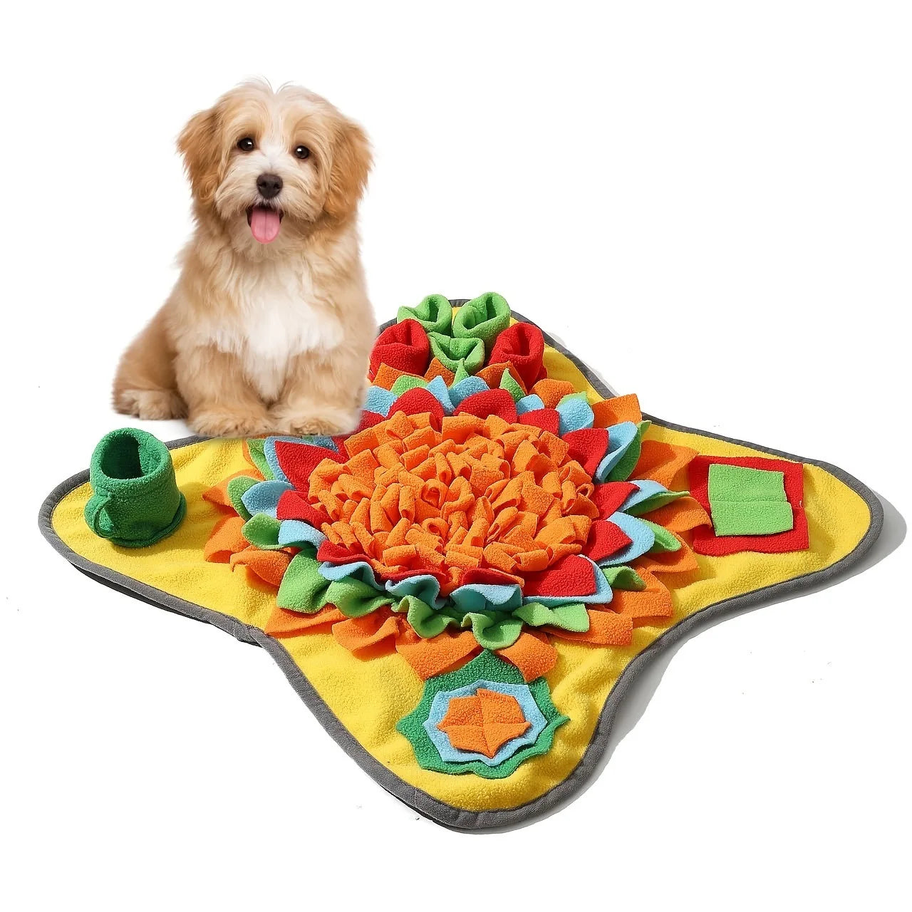 Pet Snuffle Mat for Dogs,Interactive Feed Puzzle for Boredom Comfort and Softness