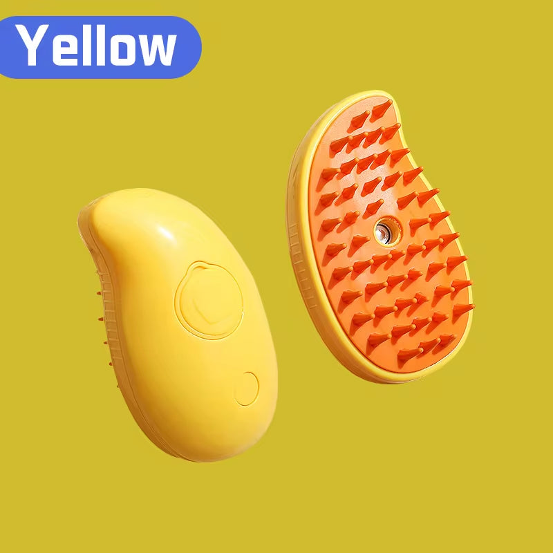 Transform Your Pet's Grooming Routine with the 3-in-1 Electric Cat and Dog Steam Brush Comb - Effortlessly Remove Hair and Pamper Your Furry Friend!
