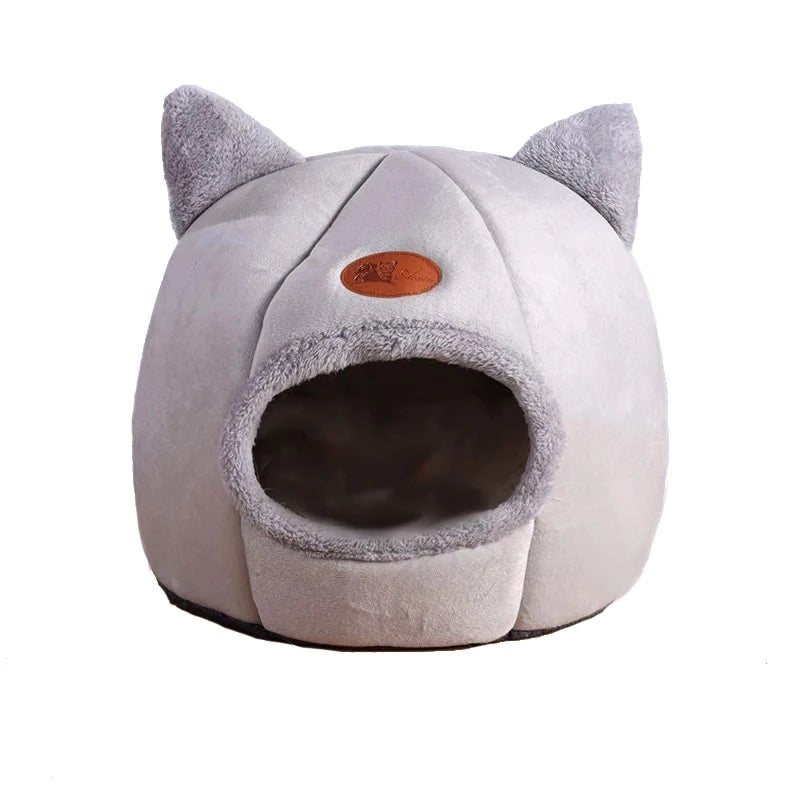 Ultra-Cozy Pet Cave Bed – Warm Winter Nest for Cats & Small Dogs