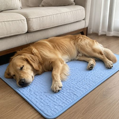 Let your pet lay on the mat to cool down