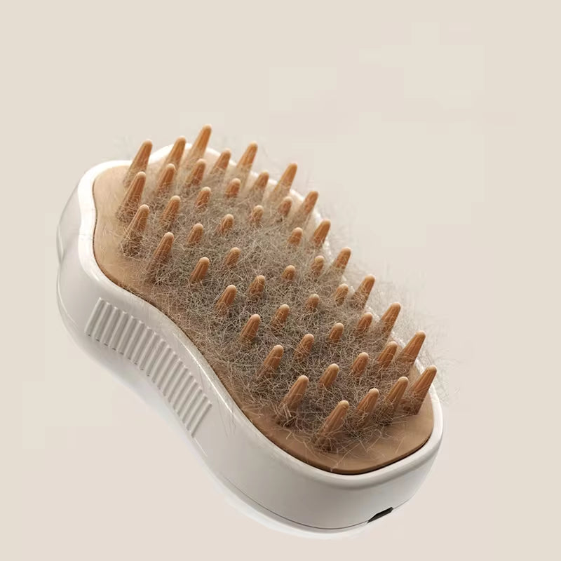 Transform Your Pet's Grooming Routine with the 3-in-1 Electric Cat and Dog Steam Brush Comb - Effortlessly Remove Hair and Pamper Your Furry Friend!