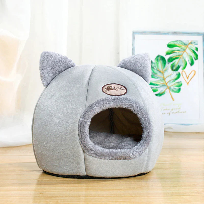 Ultra-Cozy Pet Cave Bed – Warm Winter Nest for Cats & Small Dogs