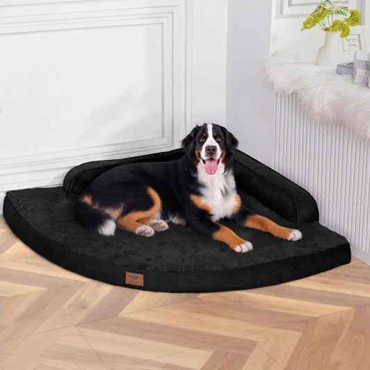 OrthoCloud™ Memory Foam Dog Bed – Waterproof Comfort for Large Dogs