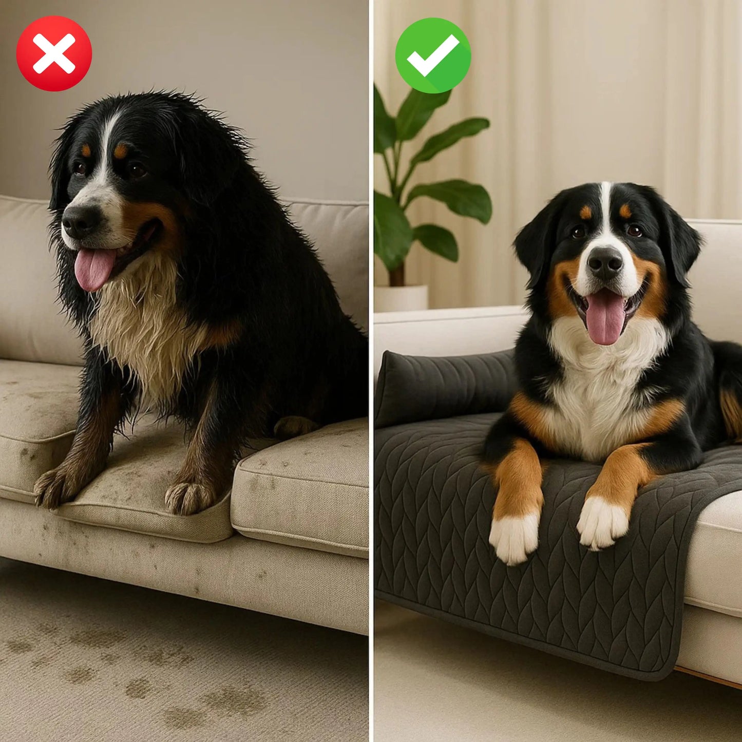 Waterproof Dog Bed with Sofa Cover – Washable & Ultra-Cozy Support
