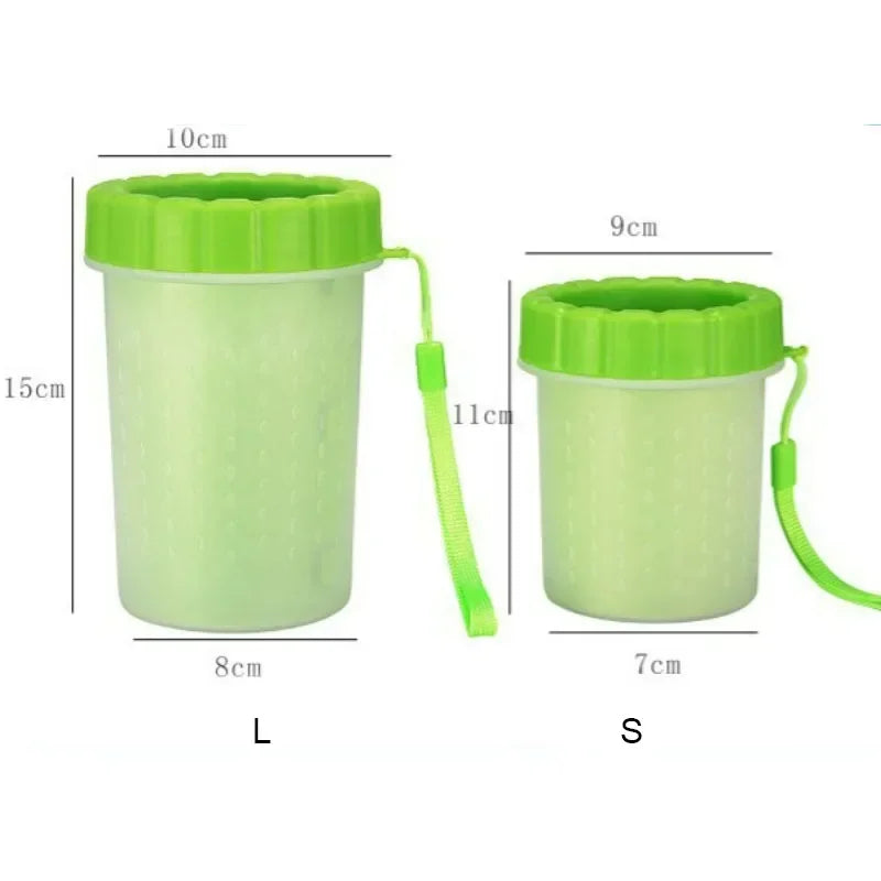 Pet Foot Washing Cup Dog Bath Pet Beauty Cleaning Wipe Free Automatic Foot Portable Cat Dirty Paw Cleaning Wash Brush Cup