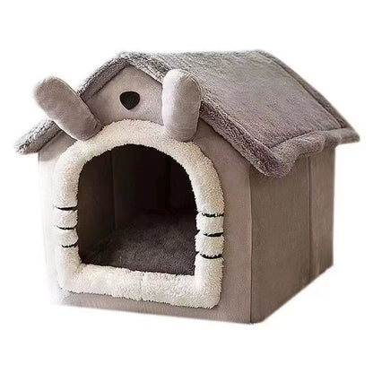 Indoor Cozy Dog House with Removable and Washable Cushion - Versatile Pet Bed Tent for All Seasons
