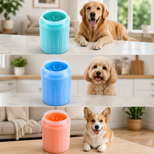 Portable Dog Paw Cleaner Cup – Soft Silicone Brush for Quick & Easy Paw Washing