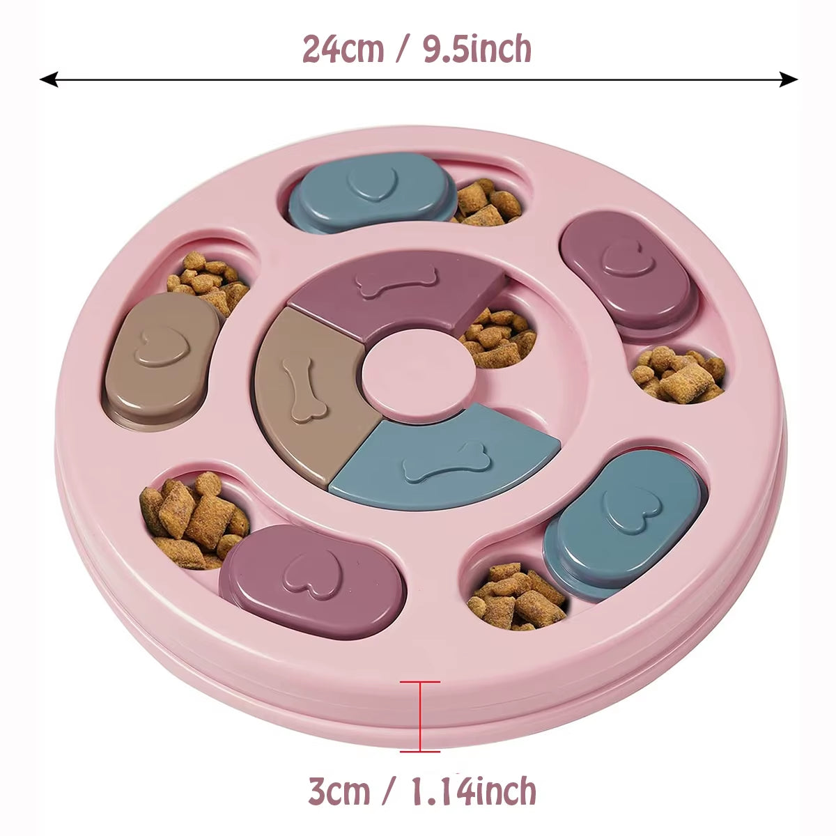 Dog Food Hiding Bowl, Slow Food Training, Dog Educational Toy to Relieve Boredom, Interactive Educational Feeding Toy