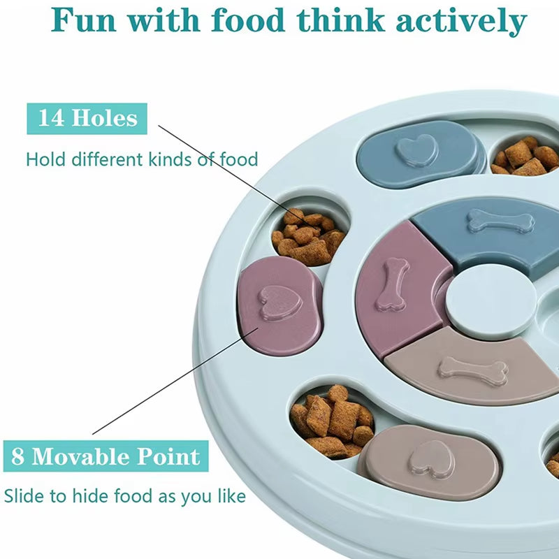 Dog Food Hiding Bowl, Slow Food Training, Dog Educational Toy to Relieve Boredom, Interactive Educational Feeding Toy