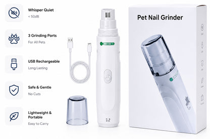 USB Rechargeable Dog Nail Grinder