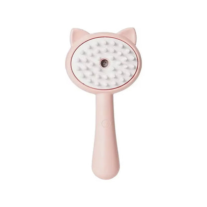 3-in-1 Pet Steam Brush for Cats and Dogs - Cleaning, Grooming, and Massage Tool with Steamy Spray Function