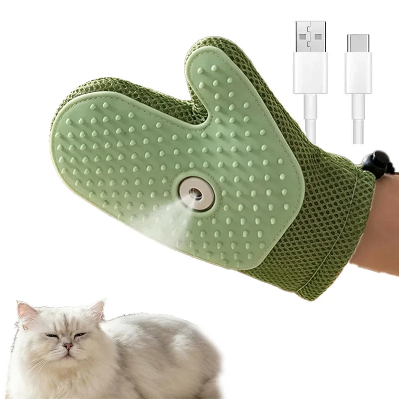 Transform Your Pet's Grooming Routine with the 3-in-1 Electric Cat and Dog Steam Brush Comb - Effortlessly Remove Hair and Pamper Your Furry Friend!