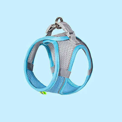 Pet Cat Dog Harness Vest Chest Rope Set Reflective Breathable Adjustable Pets Harness Kitten Collar for Small Medium Dogs Cats
