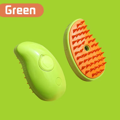 Transform Your Pet's Grooming Routine with the 3-in-1 Electric Cat and Dog Steam Brush Comb - Effortlessly Remove Hair and Pamper Your Furry Friend!